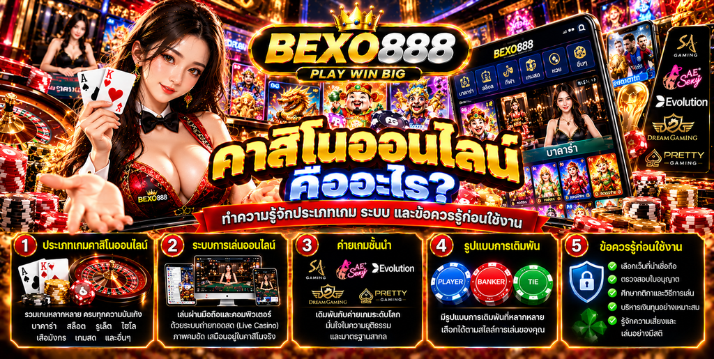 คาสิโนออนไลน์คืออะไร