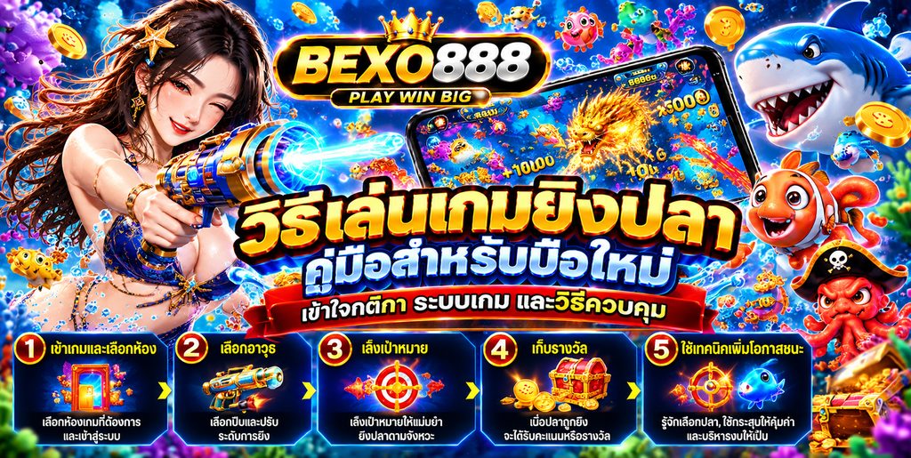 วิธีเล่นเกมยิงปลา